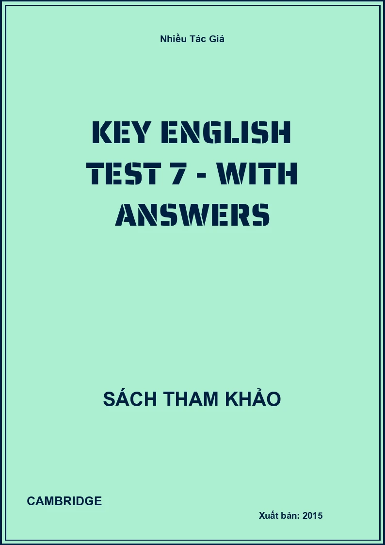 Key English Test 7 - With Answers