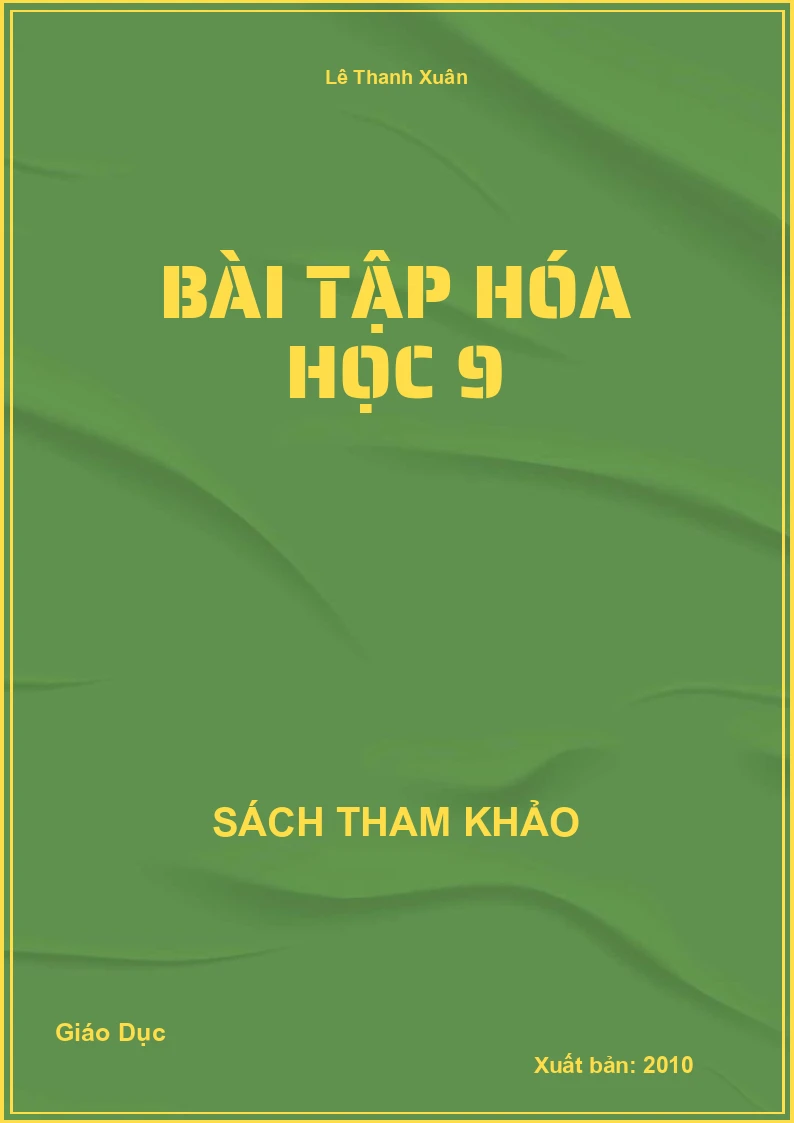 Bài Tập Hóa Học 9