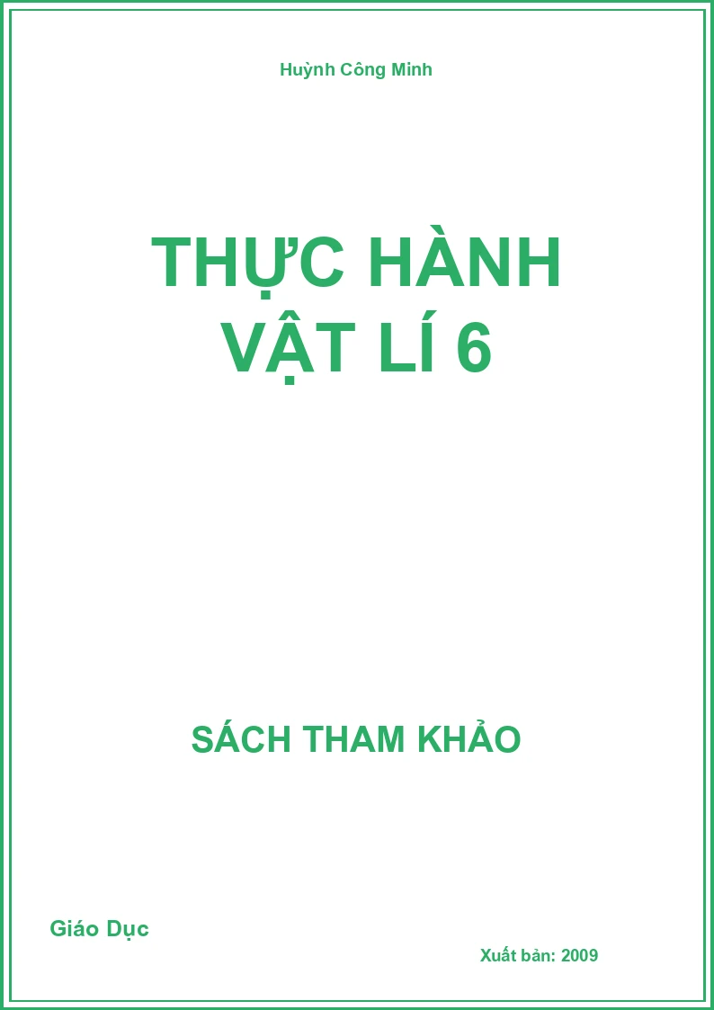 Thực Hành Vật Lí 6