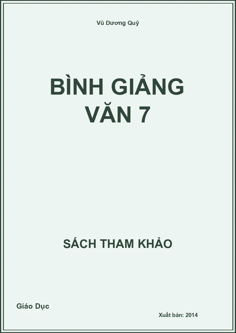 Bình Giảng Văn 7