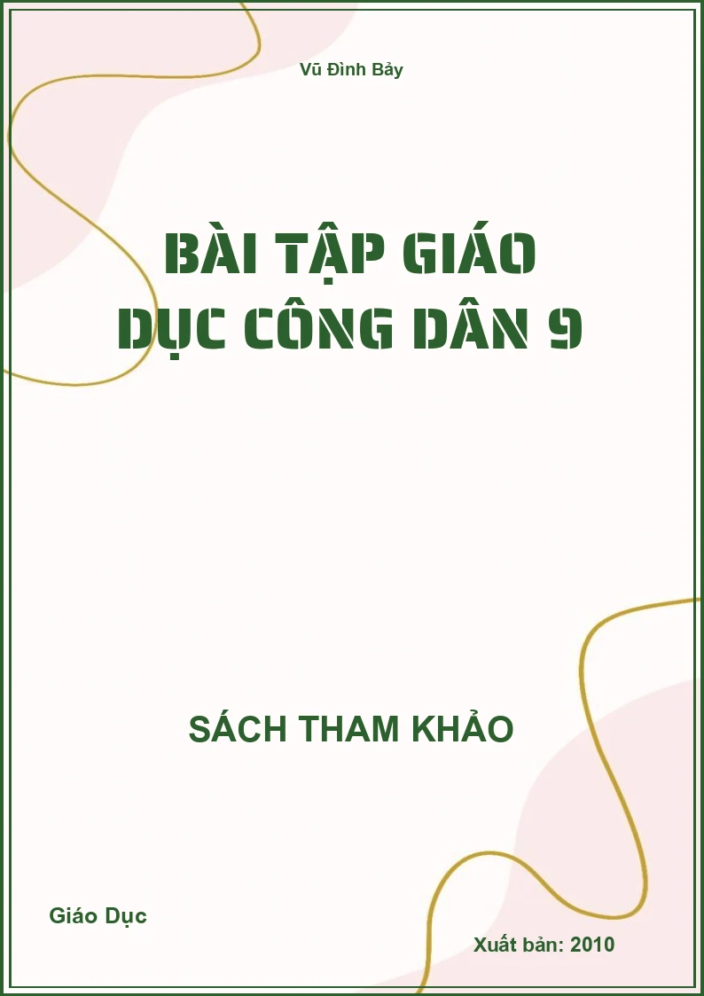 Bài Tập Giáo Dục Công Dân 9
