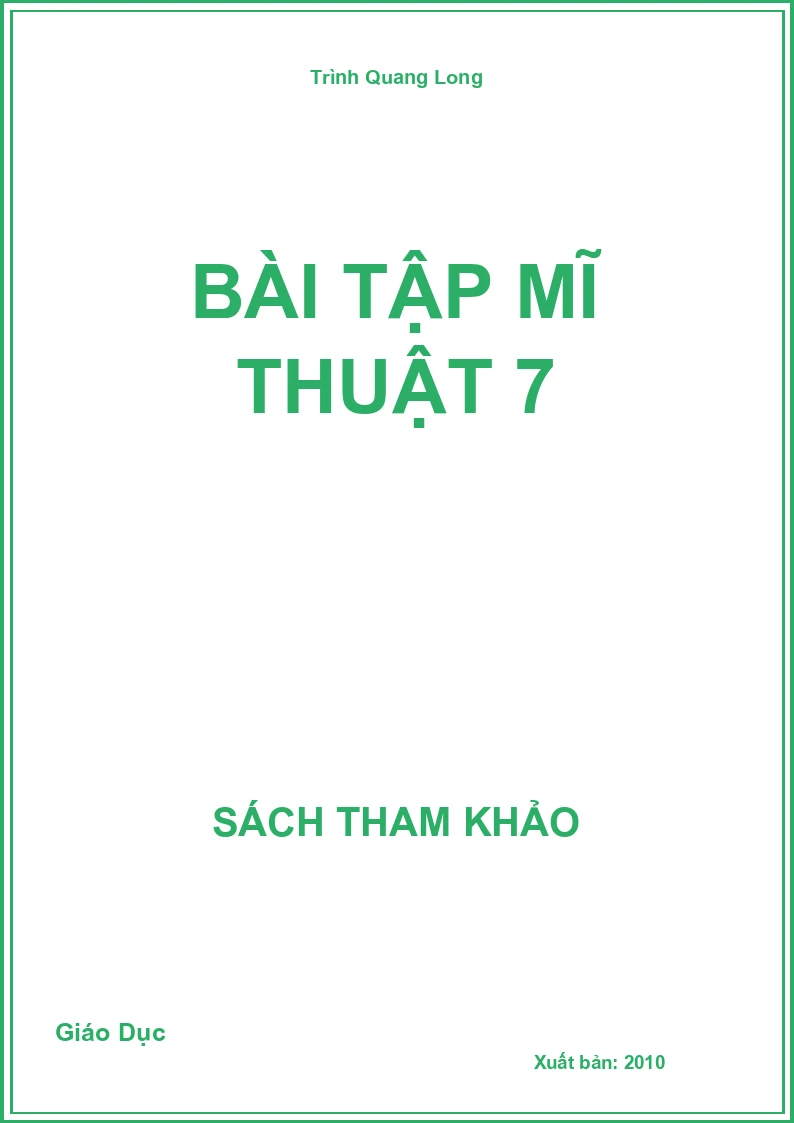 Bài Tập Mĩ Thuật 7