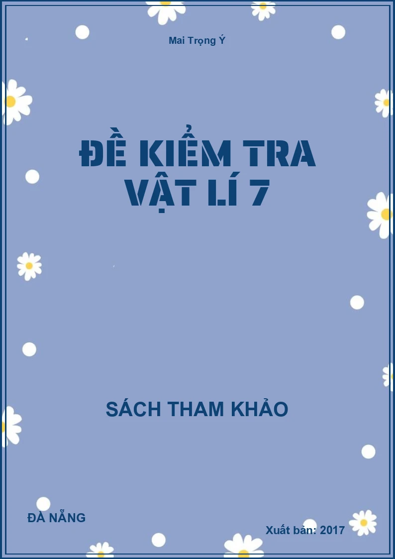 Đề Kiểm Tra Vật Lí 7