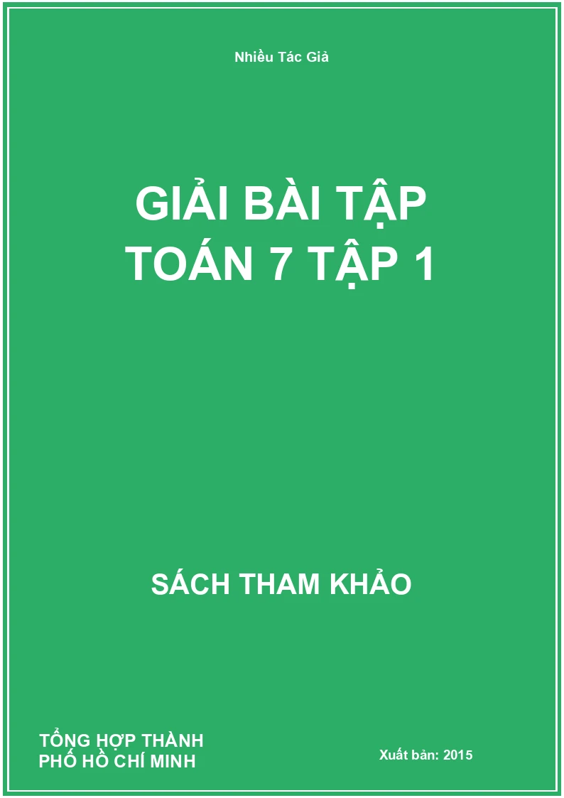 Giải Bài Tập Toán 7 Tập 1