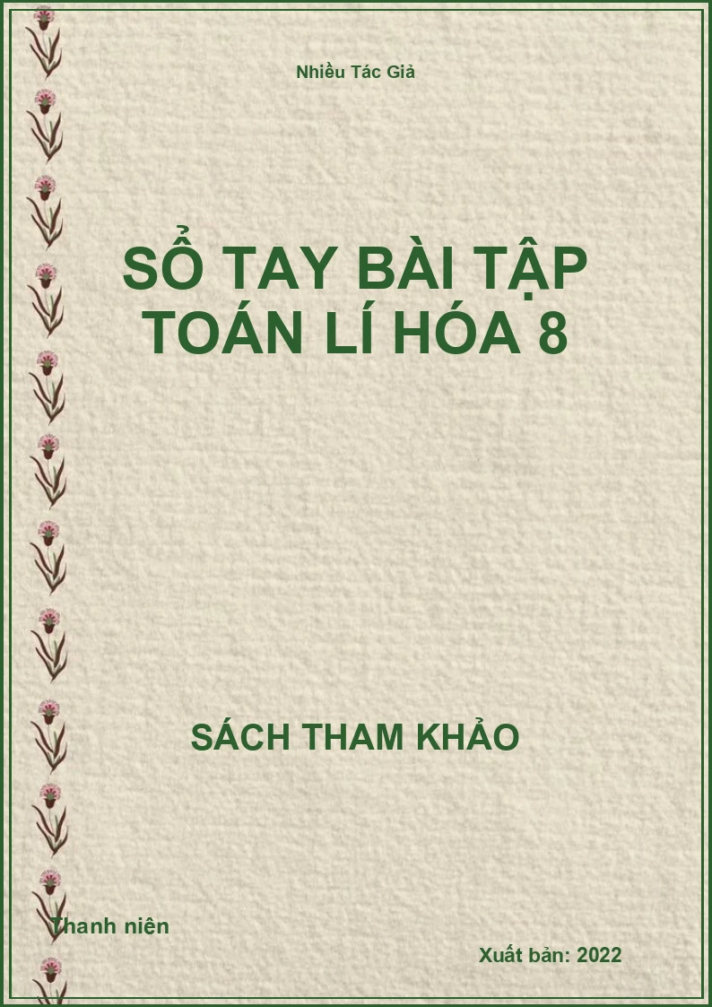 Sổ Tay Bài Tập Toán Lí Hóa 8