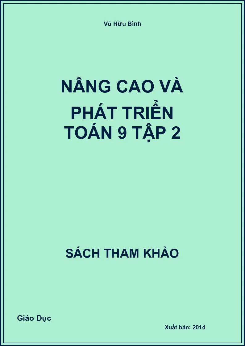 Nâng Cao Và Phát Triển Toán 9 Tập 2
