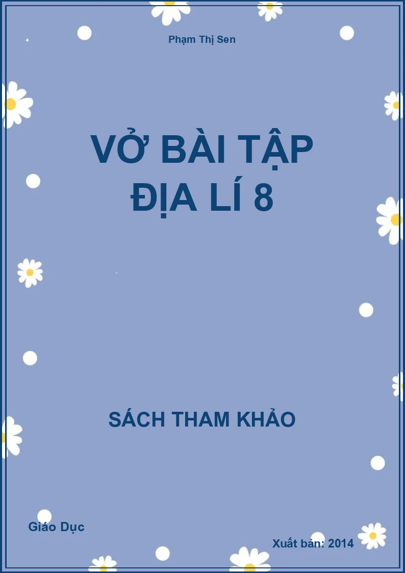 Vở Bài Tập Địa Lí 8