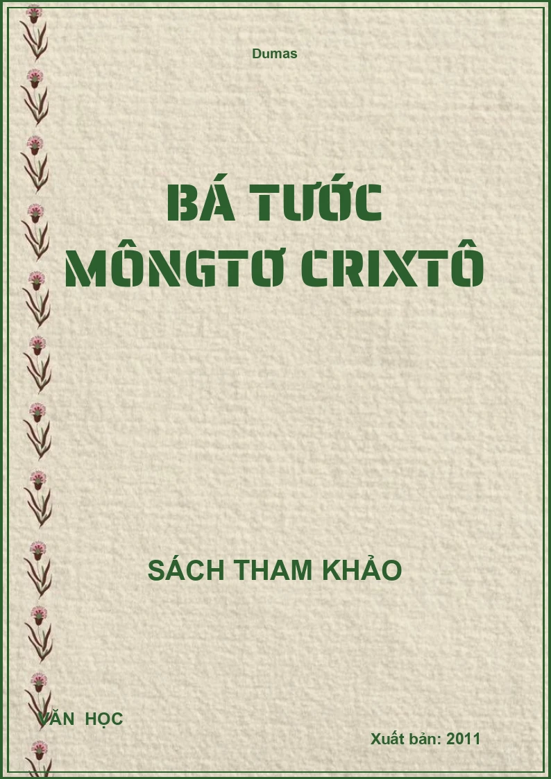 Bá Tước Môngtơ Crixtô