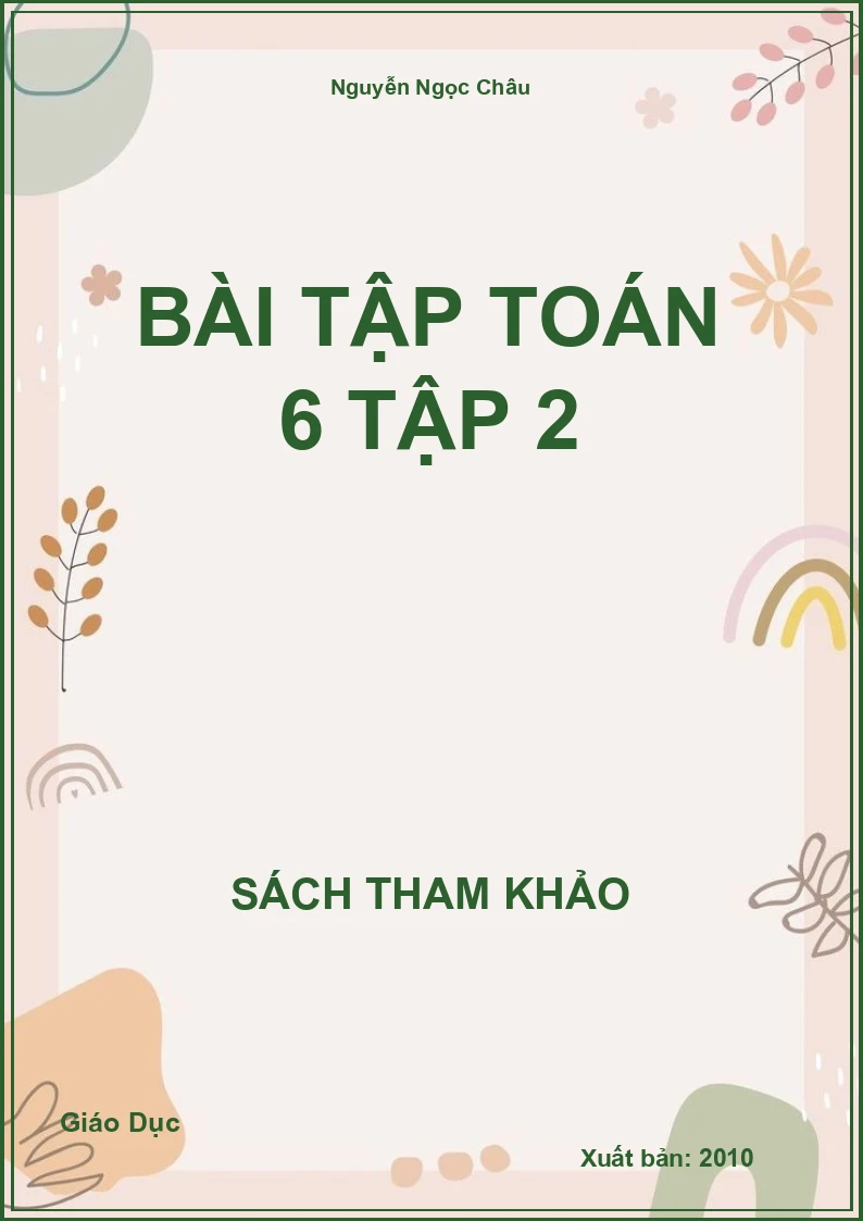 Bài Tập Toán 6 Tập 2