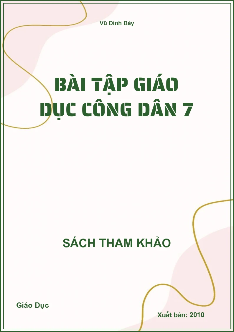 Bài Tập Giáo Dục Công Dân 7
