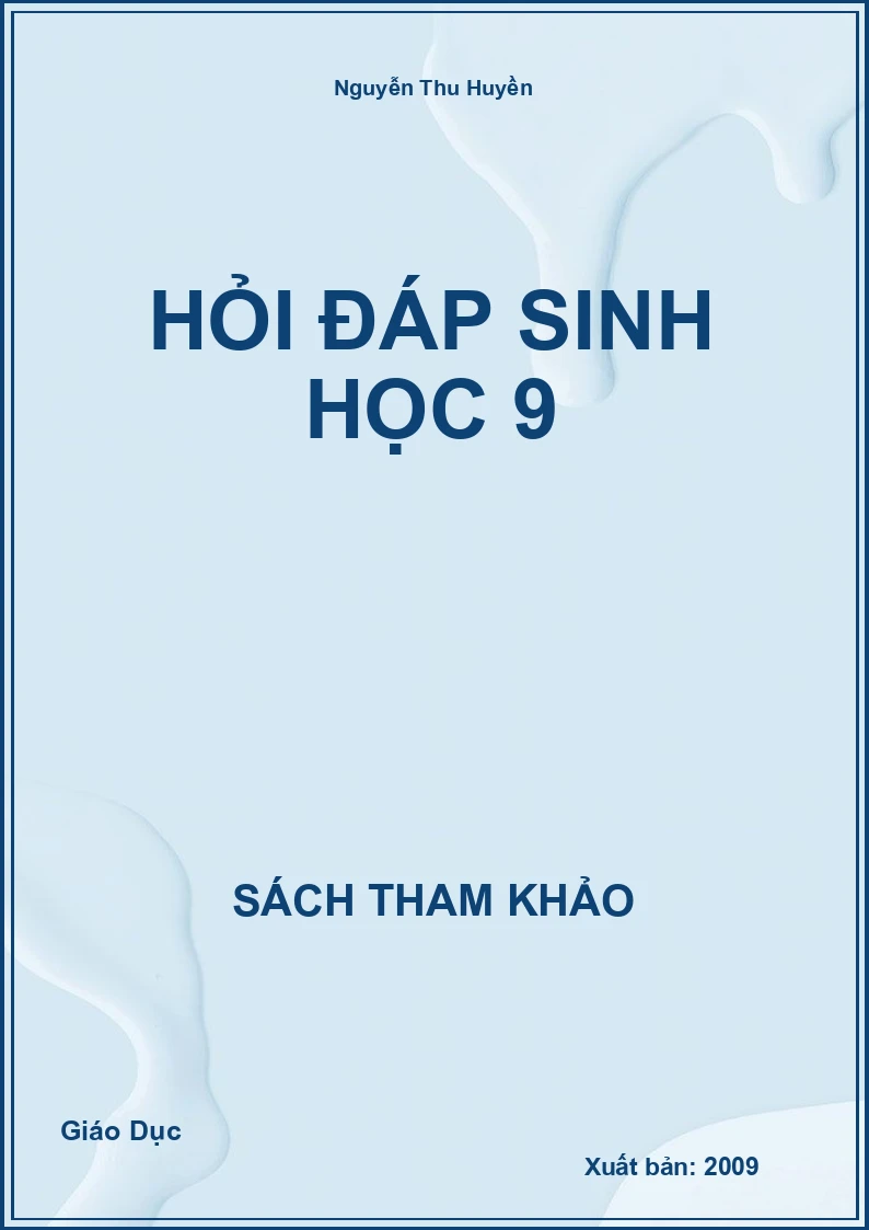 Hỏi Đáp Sinh Học 9