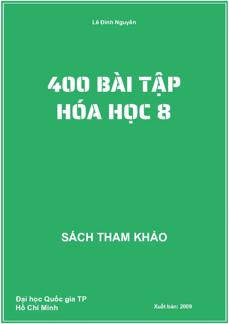 400 Bài Tập Hóa Học 8