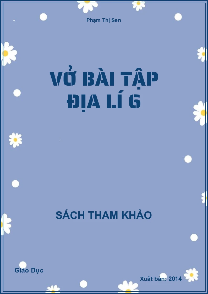 Vở Bài Tập Địa Lí 6