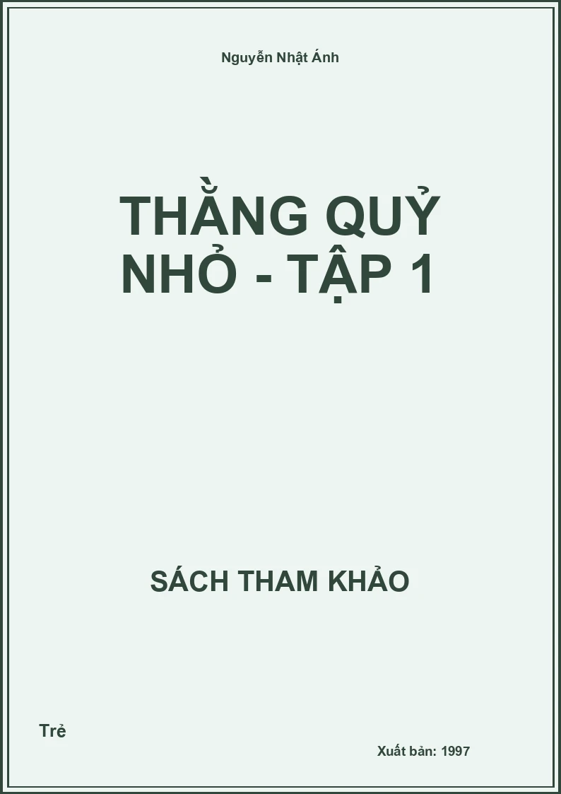 Thằng Quỷ Nhỏ - Tập 1