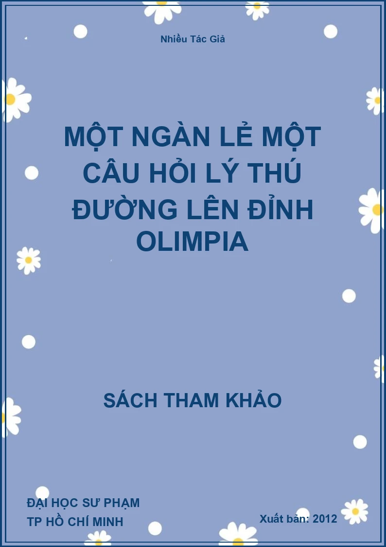 Một Ngàn Lẻ Một Câu Hỏi Lý Thú Đường Lên Đỉnh Olimpia