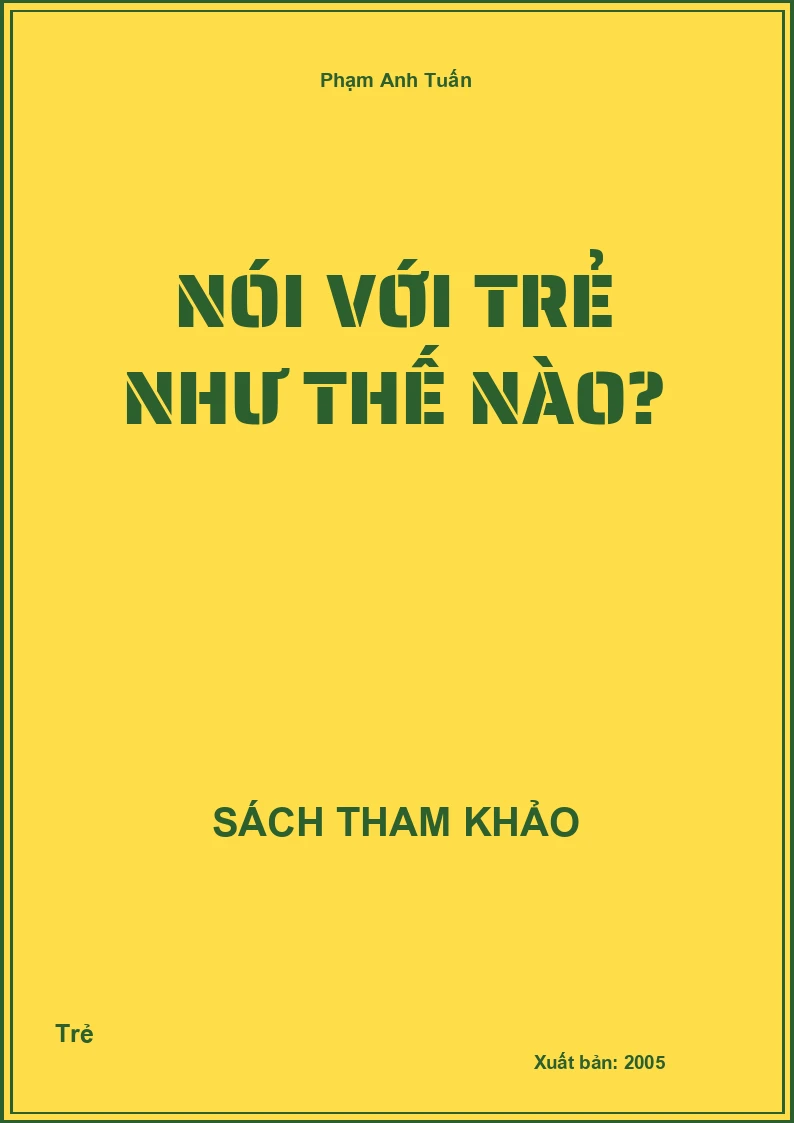 Nói Với Trẻ Như Thế Nào?
