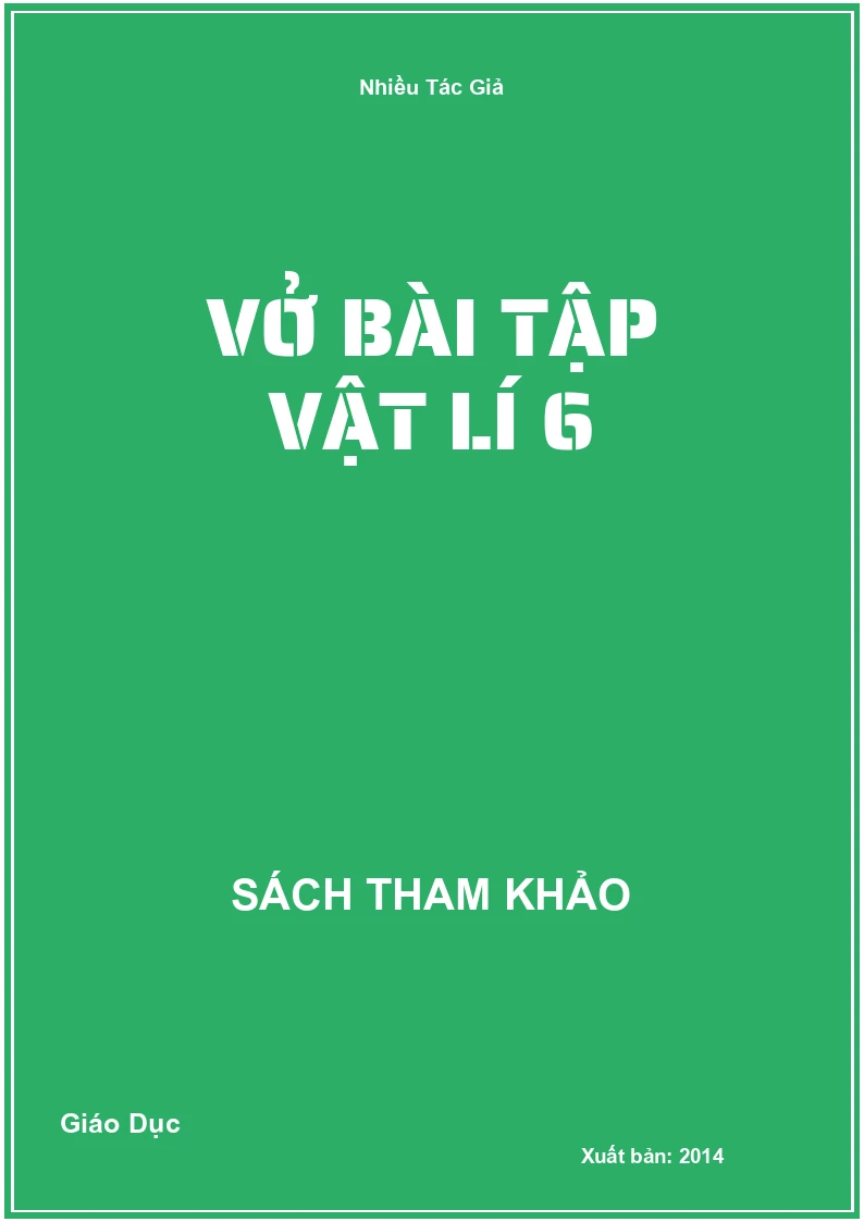 Vở Bài Tập Vật Lí 6