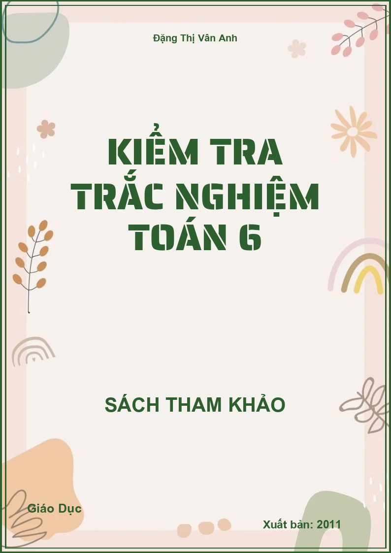 Kiểm Tra Trắc Nghiệm Toán 6