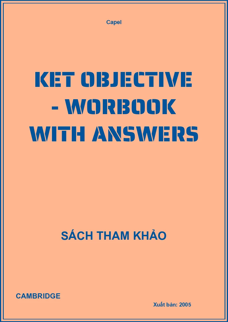 Ket Objective - Worbook With Answers