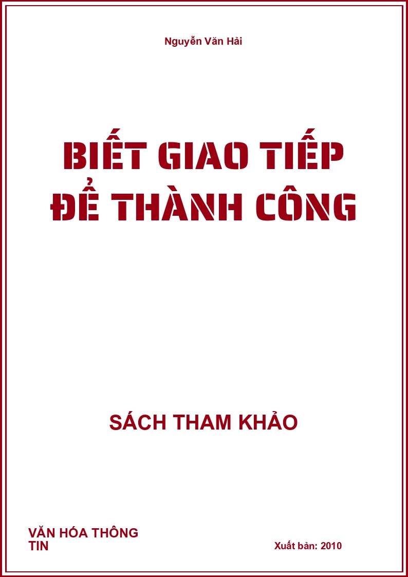 Biết Giao Tiếp Để Thành Công