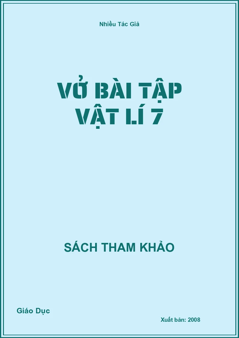 Vở Bài Tập Vật Lí 7