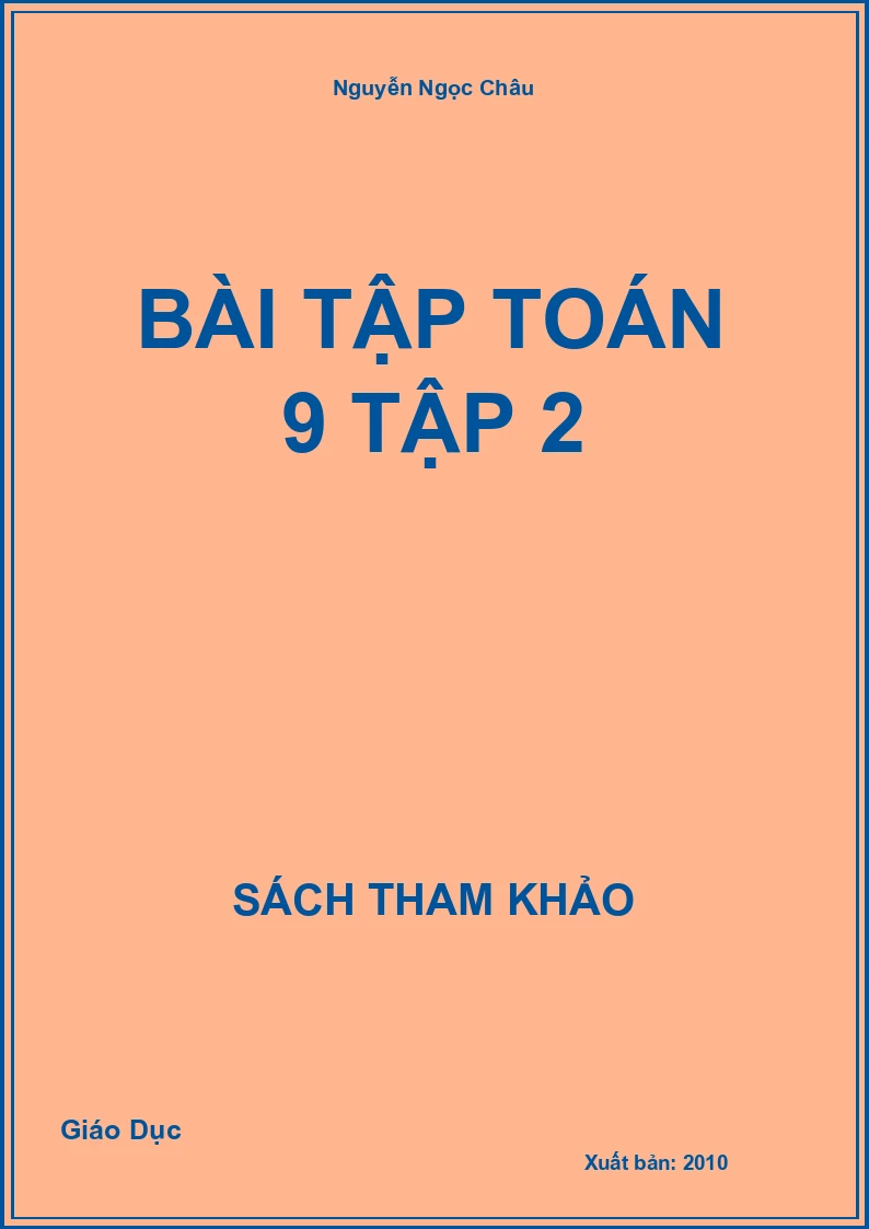 Bài Tập Toán 9 Tập 2