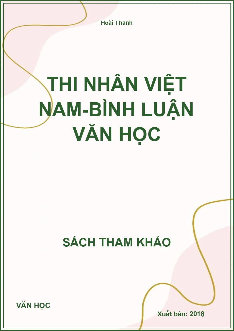 Thi Nhân Việt Nam-Bình Luận Văn Học