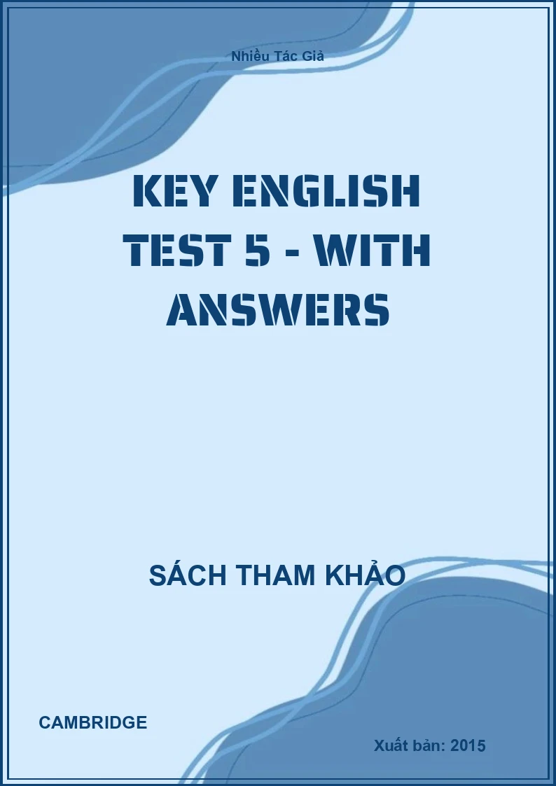 Key English Test 5 - With Answers