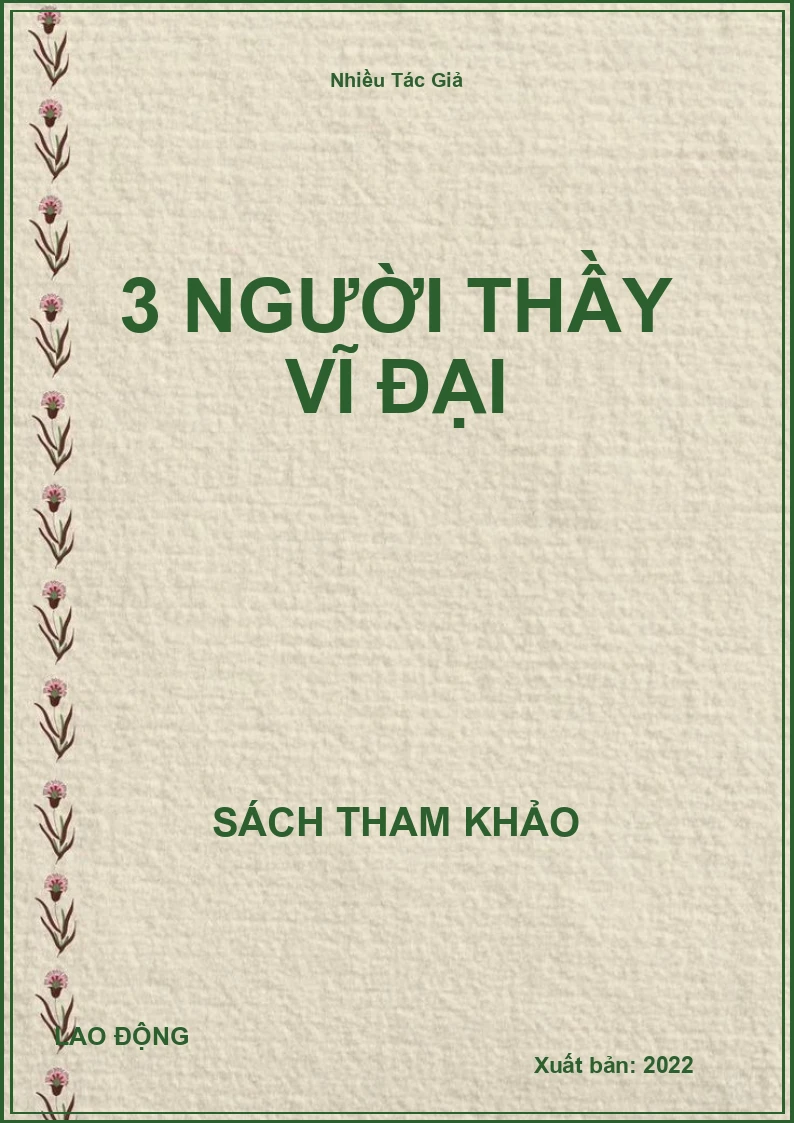 3 Người Thầy Vĩ Đại