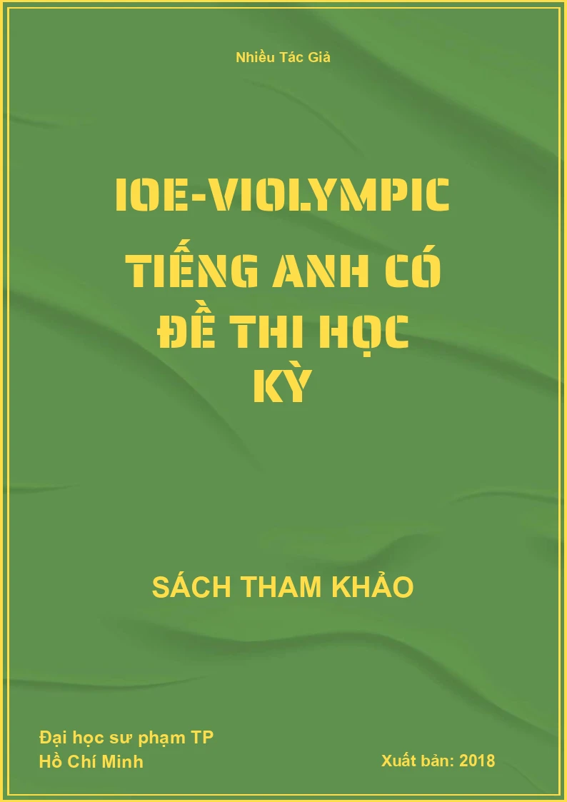 Ioe-Violympic Tiếng Anh Có Đề Thi Học Kỳ