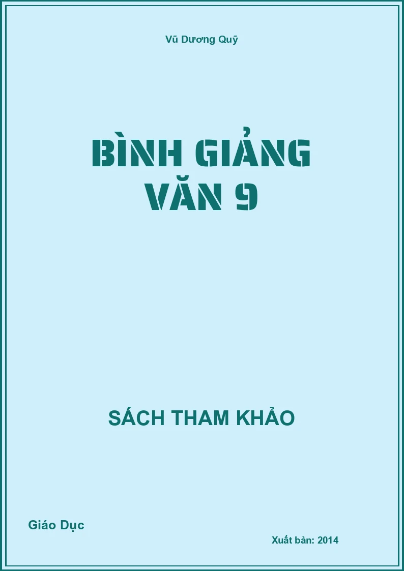 Bình Giảng Văn 9