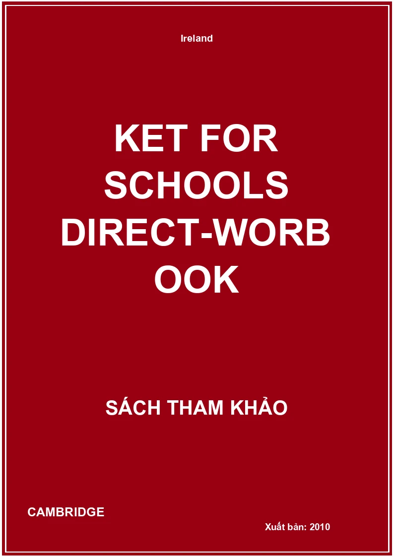 Ket For Schools Direct-Worbook