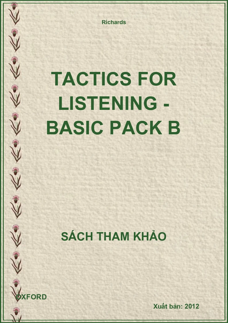 Tactics For Listening - Basic Pack B