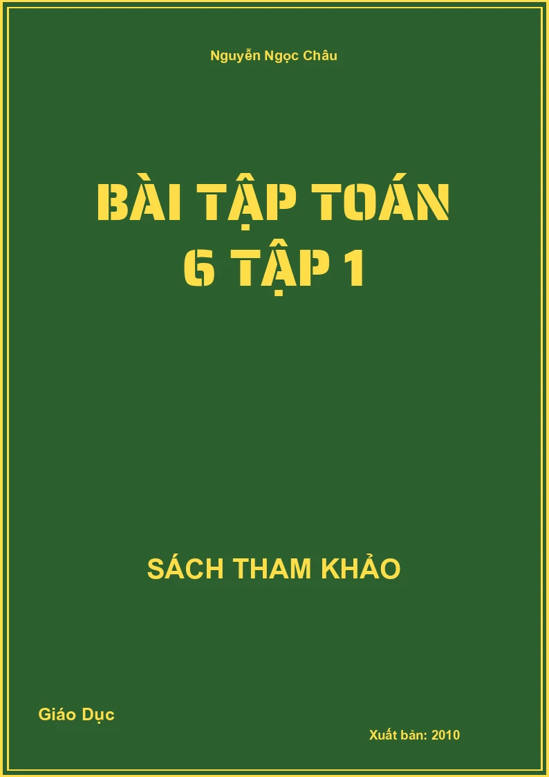 Bài Tập Toán 6 Tập 1