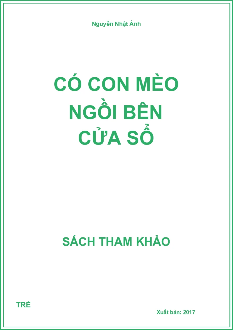 Có Con Mèo Ngồi Bên Cửa Sổ