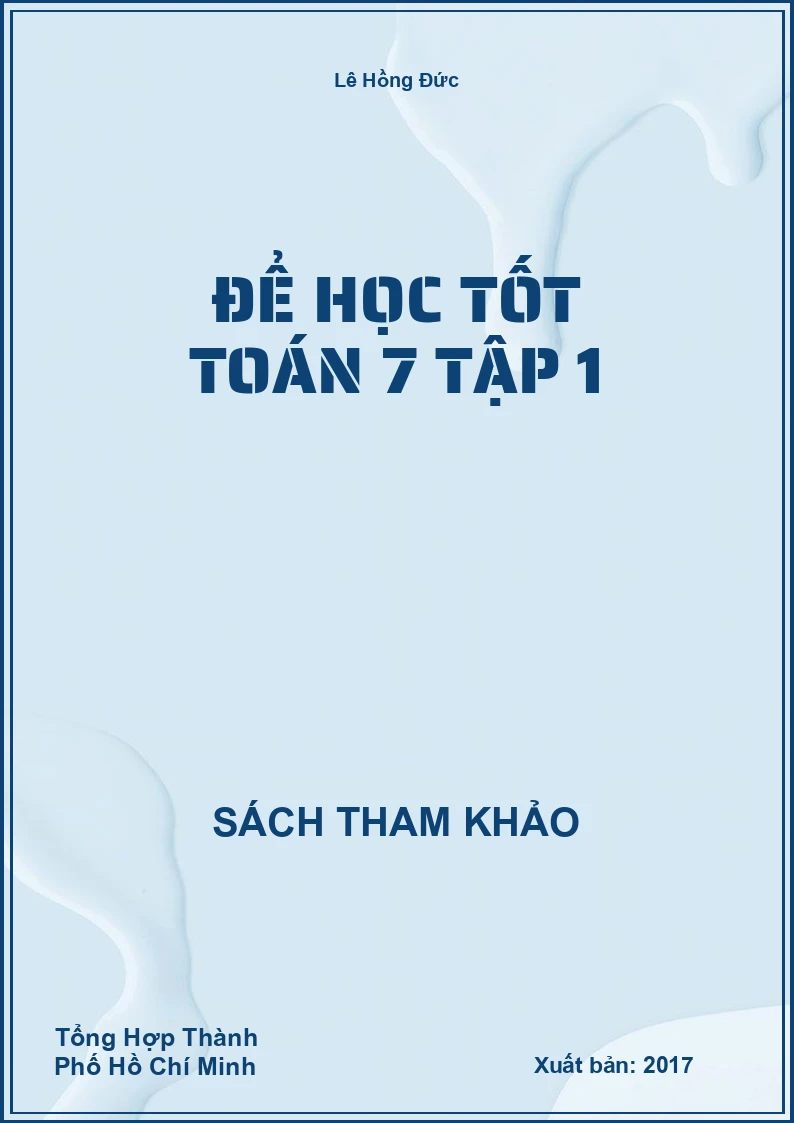 Để Học Tốt Toán 7 Tập 1