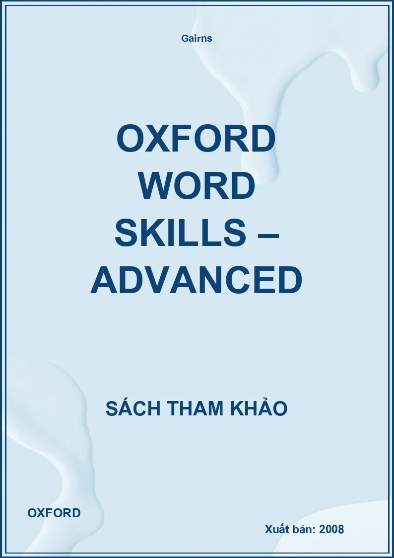 Oxford Word Skills – Advanced