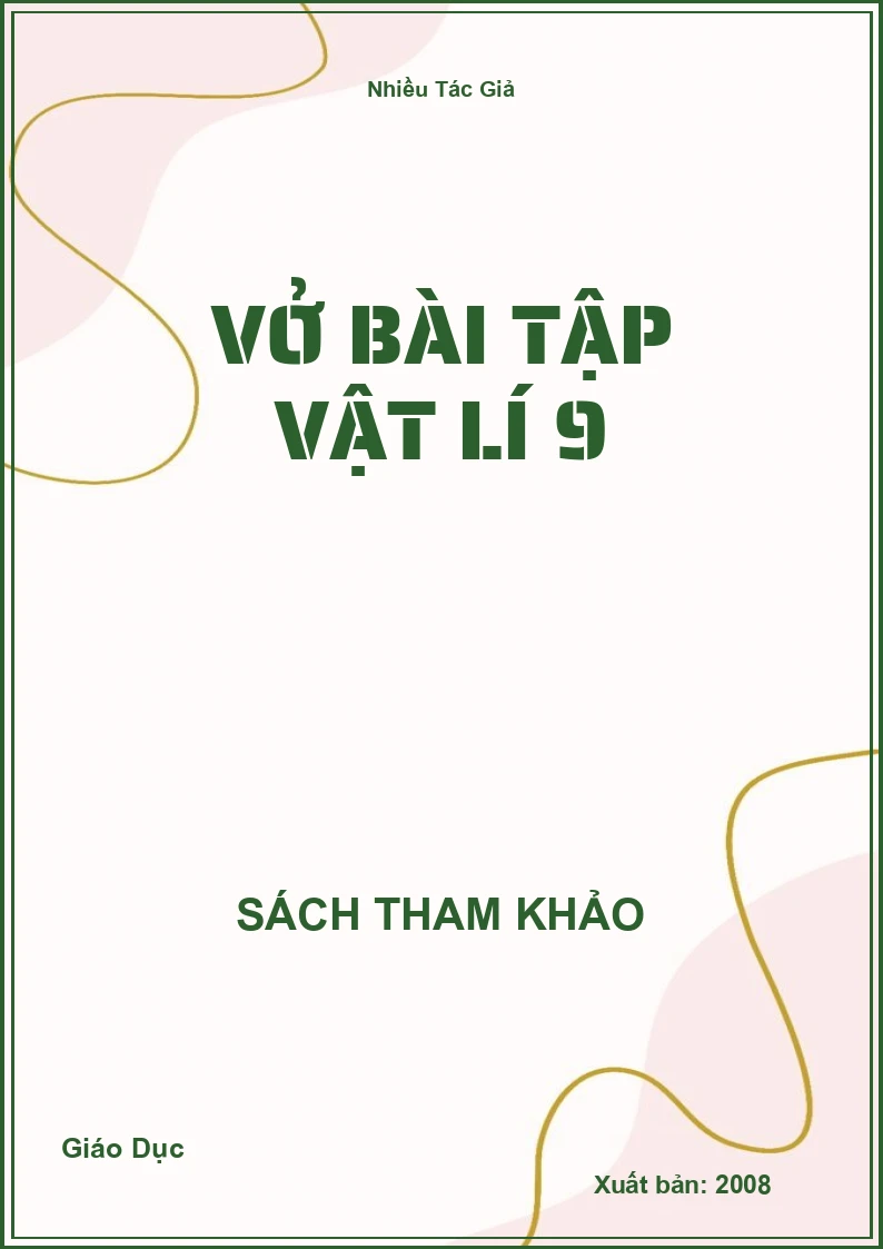 Vở Bài Tập Vật Lí 9