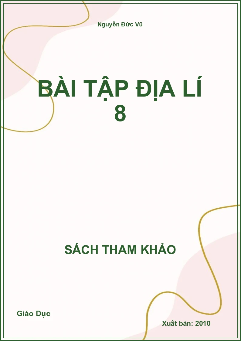 Bài Tập Địa Lí 8