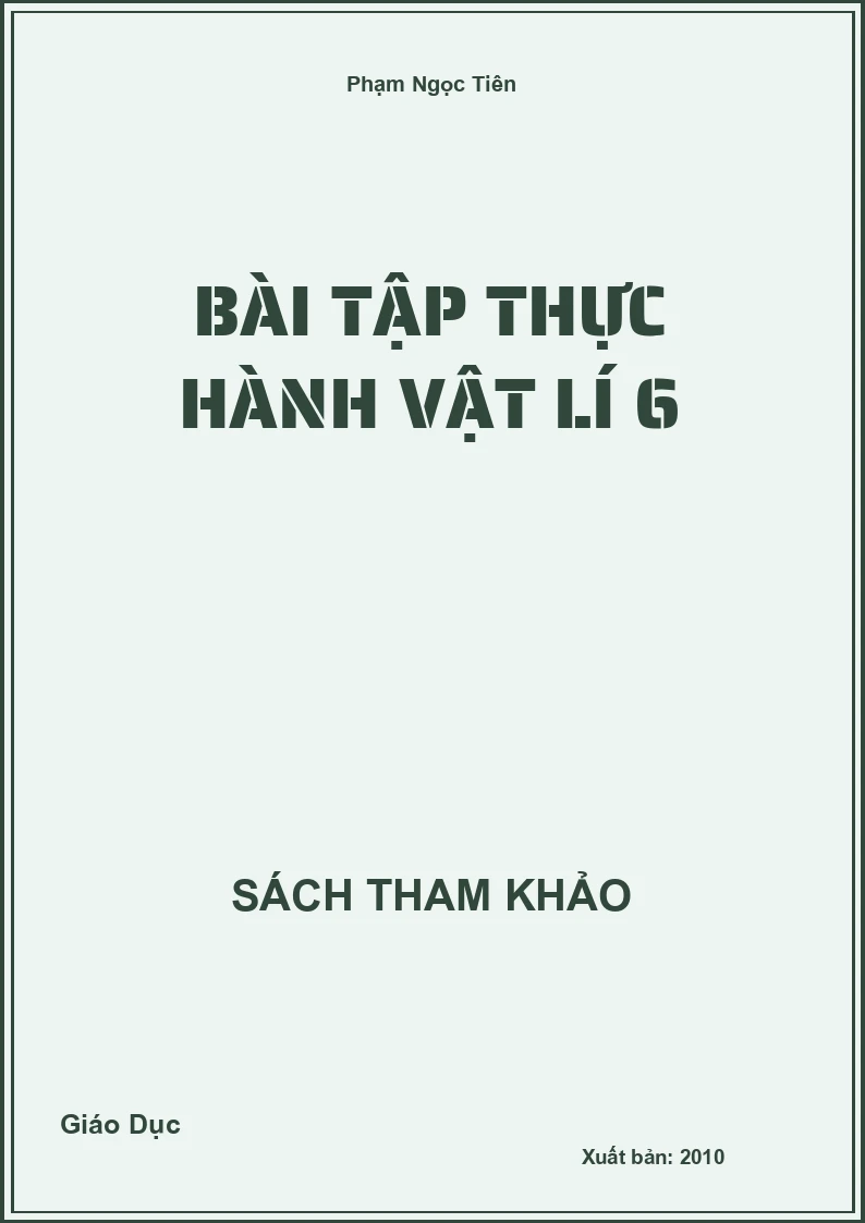 Bài Tập Thực Hành Vật Lí 6
