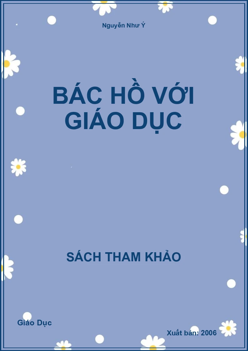 Bác Hồ Với Giáo Dục