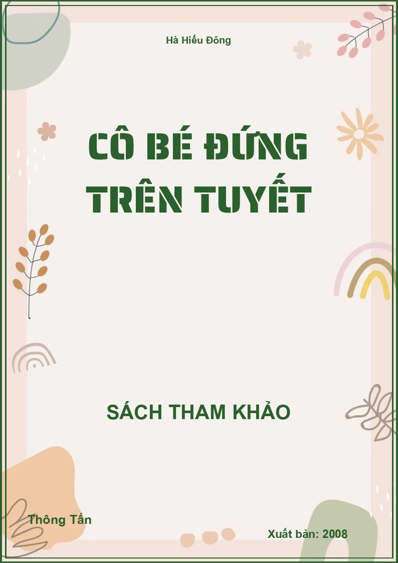 Cô Bé Đứng Trên Tuyết