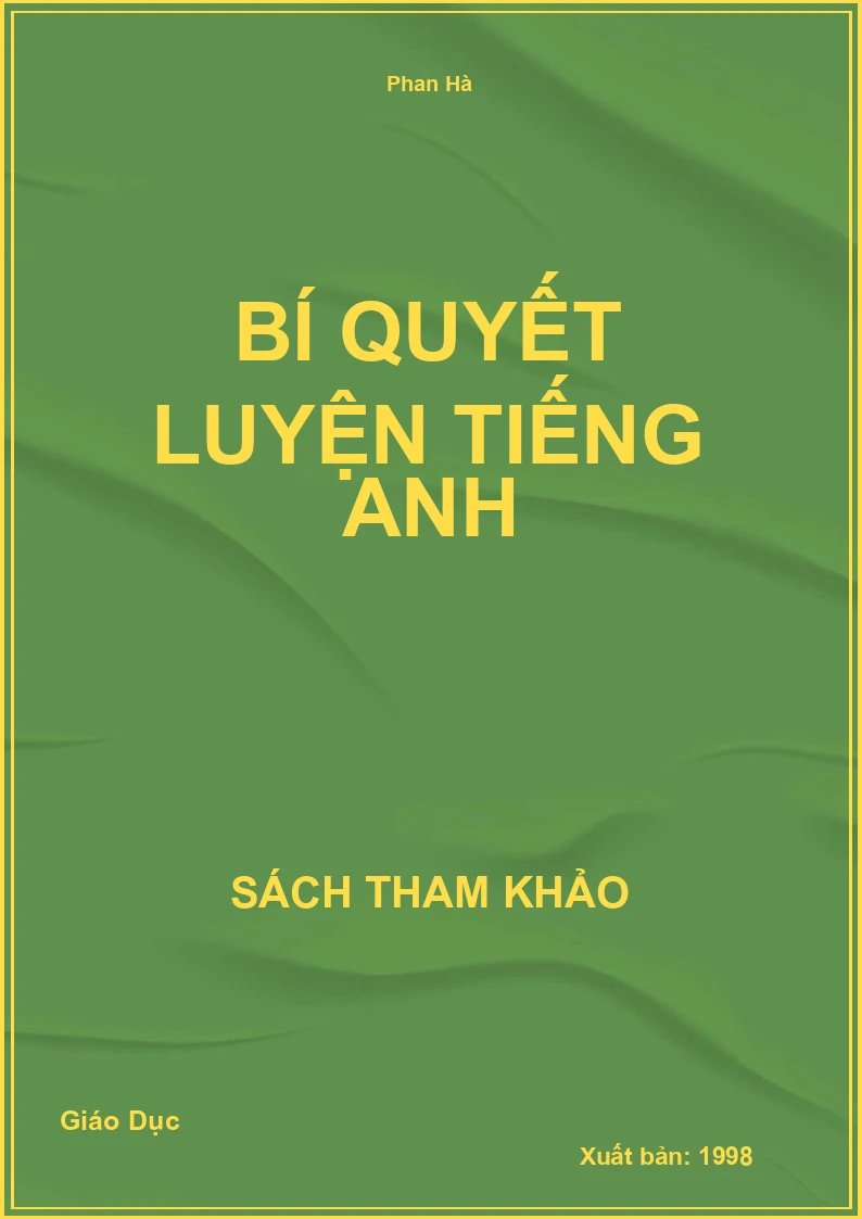 Bí Quyết Luyện Tiếng Anh