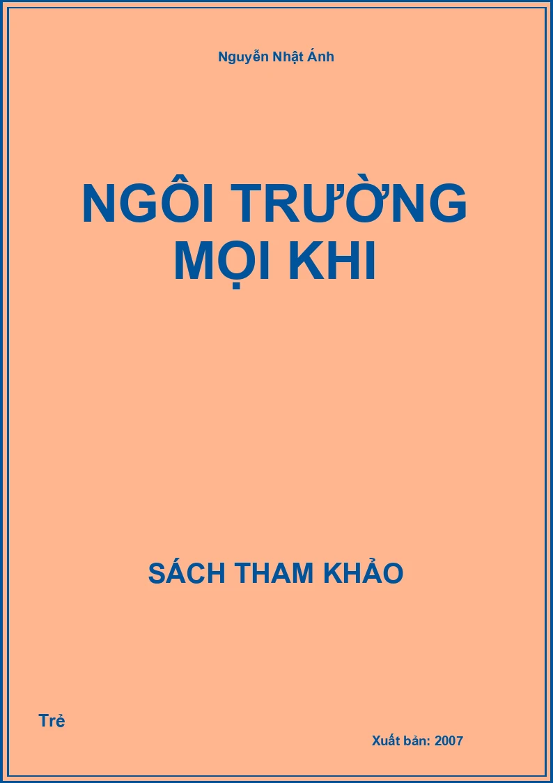 Ngôi Trường Mọi Khi