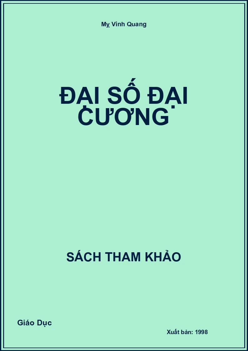 Đại Số Đại Cương