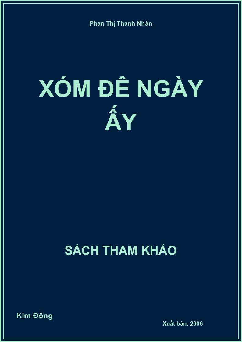 Xóm Đê Ngày Ấy