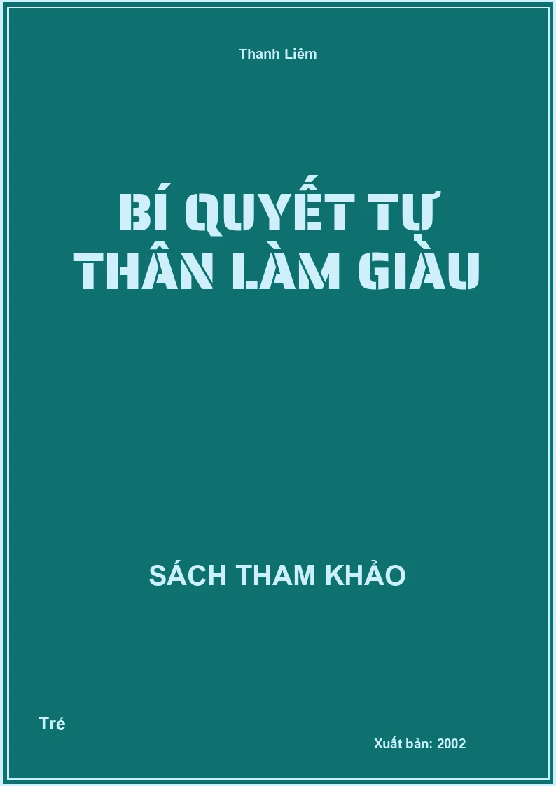 Bí Quyết Tự Thân Làm Giàu