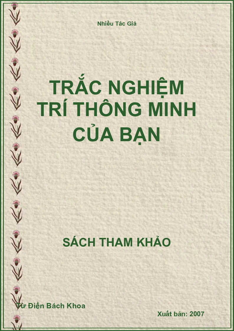 Trắc Nghiệm Trí Thông Minh Của Bạn