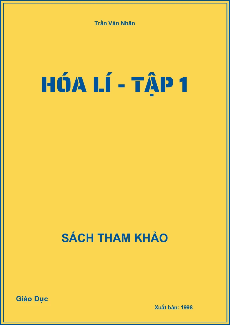 Hóa Lí - Tập 1