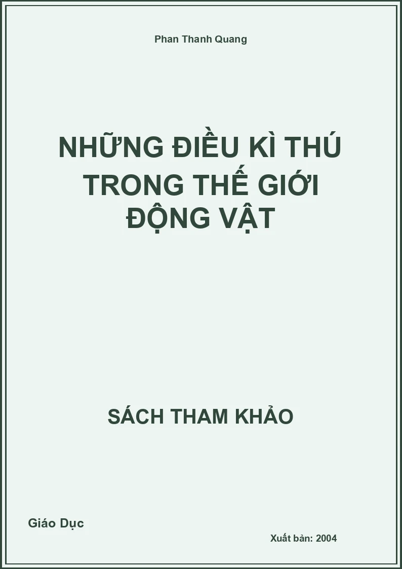 Những Điều Kì Thú Trong Thế Giới Động Vật